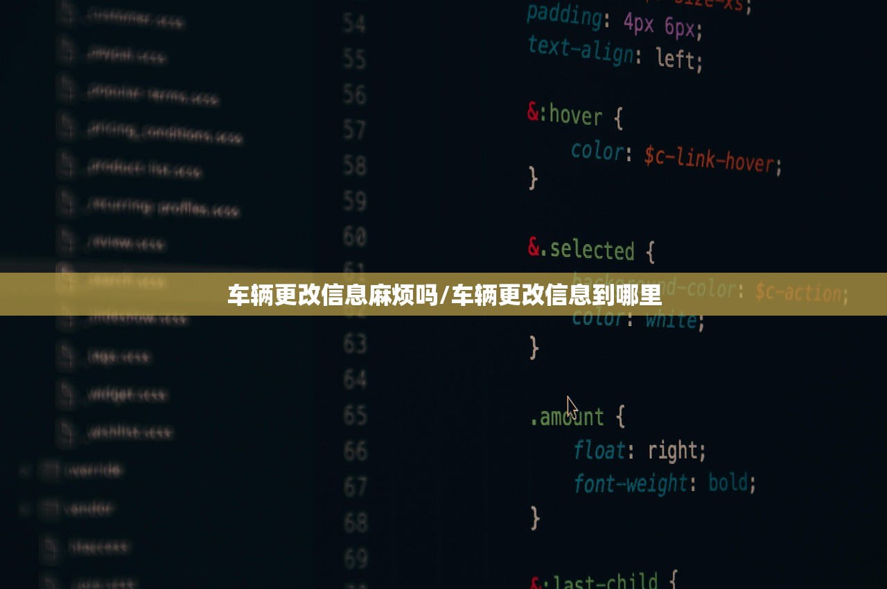 车辆更改信息麻烦吗/车辆更改信息到哪里 车辆更改信息麻烦吗/车辆更改信息到哪里