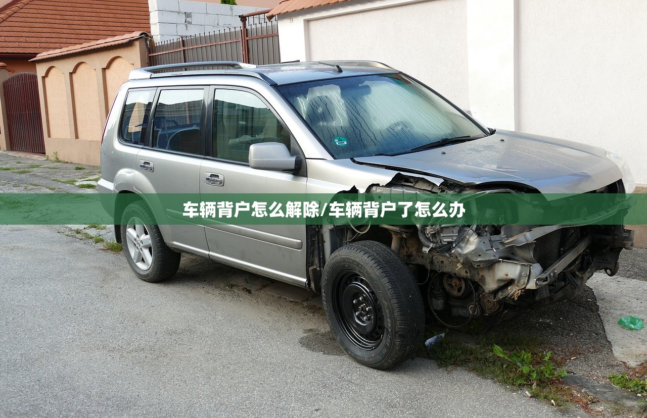 车辆背户怎么解除/车辆背户了怎么办