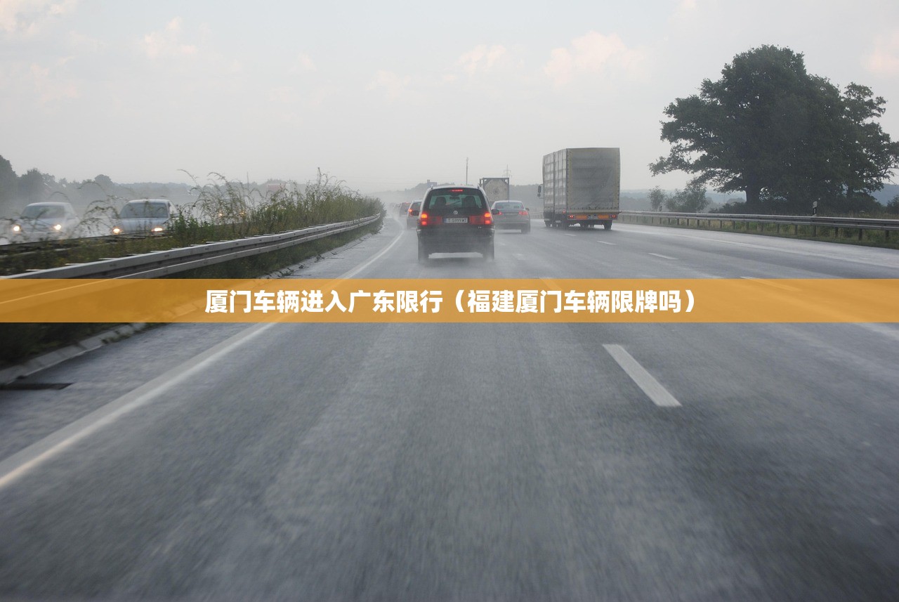 厦门车辆进入广东限行（福建厦门车辆限牌吗）