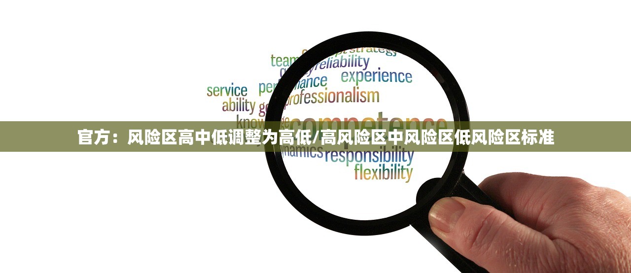 官方：风险区高中低调整为高低/高风险区中风险区低风险区标准