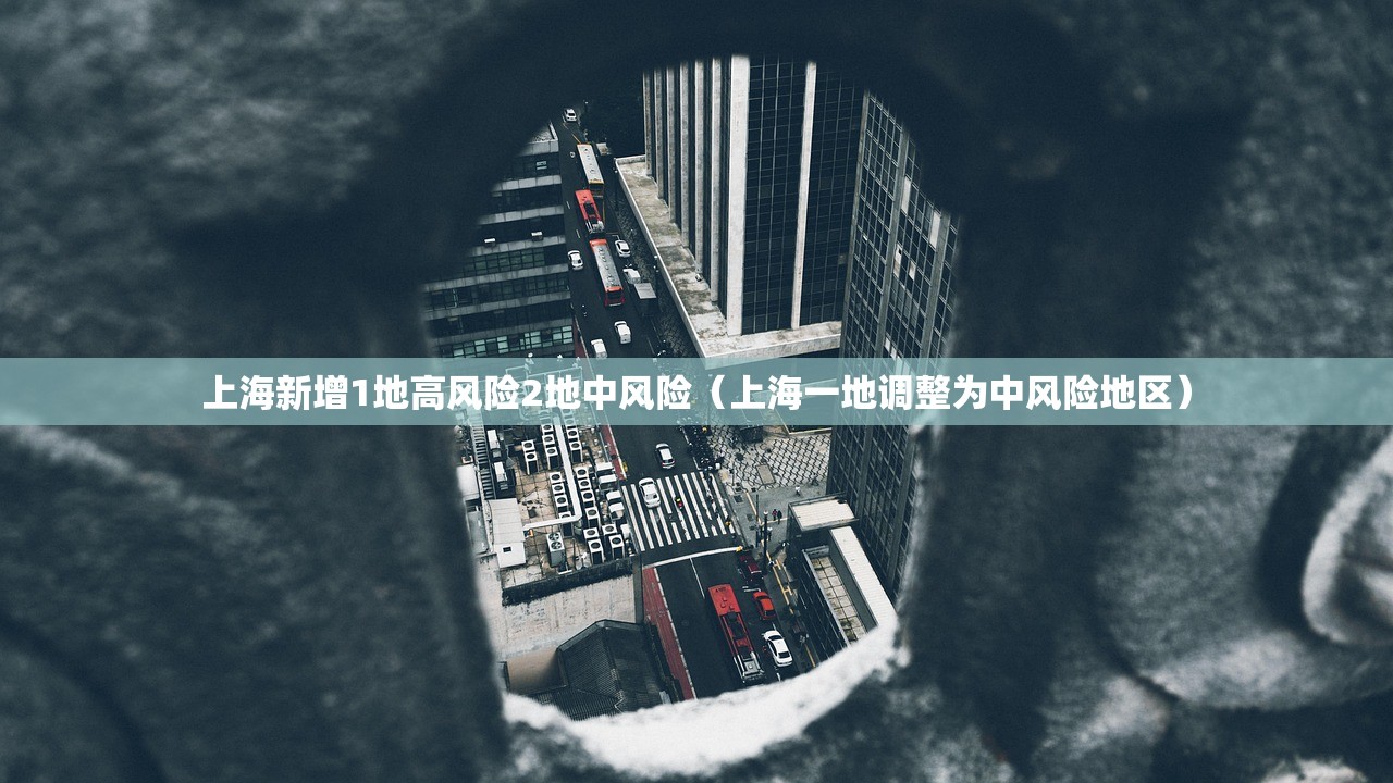 上海新增1地高风险2地中风险（上海一地调整为中风险地区）