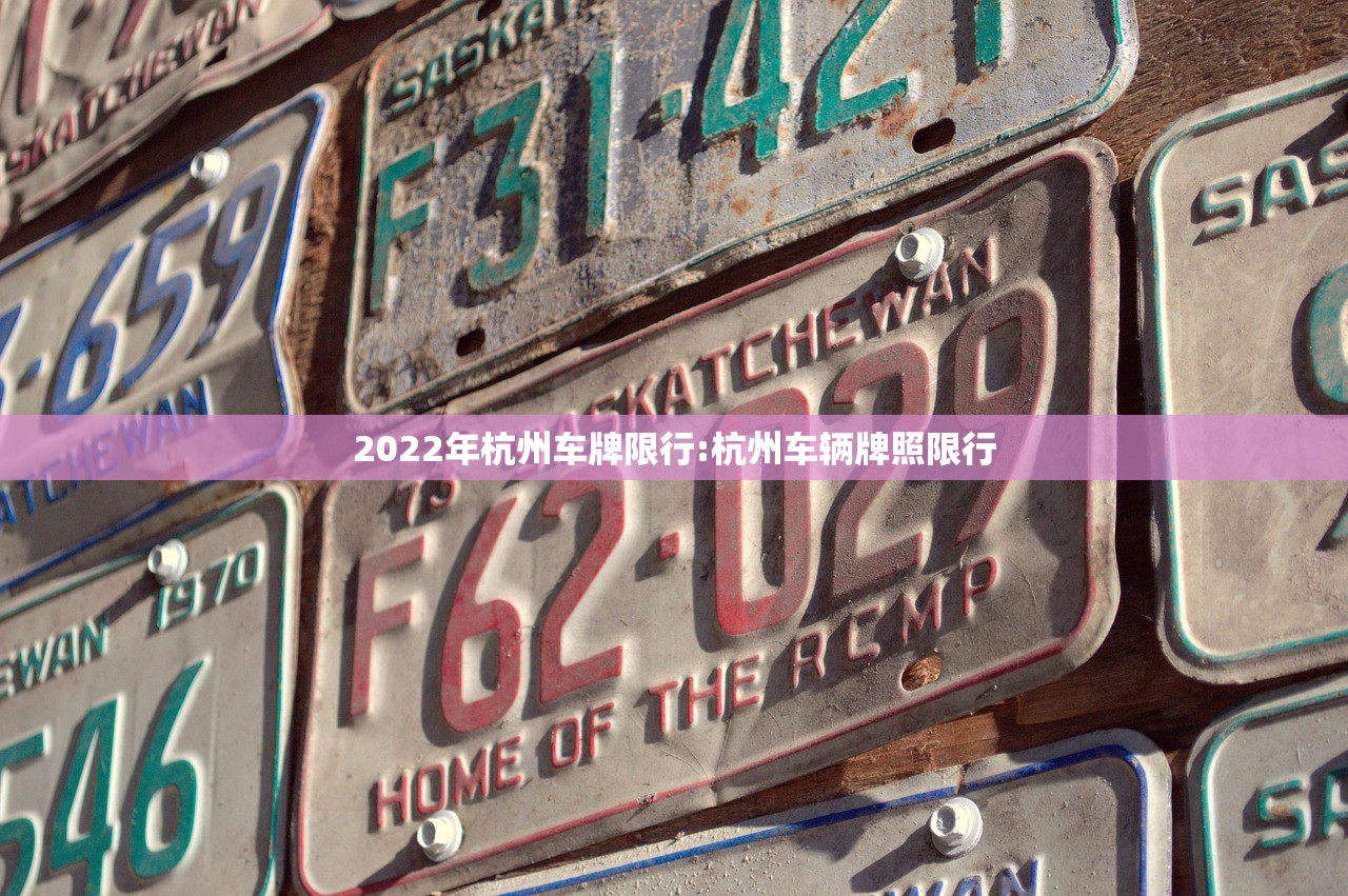 2022年杭州车牌限行:杭州车辆牌照限行