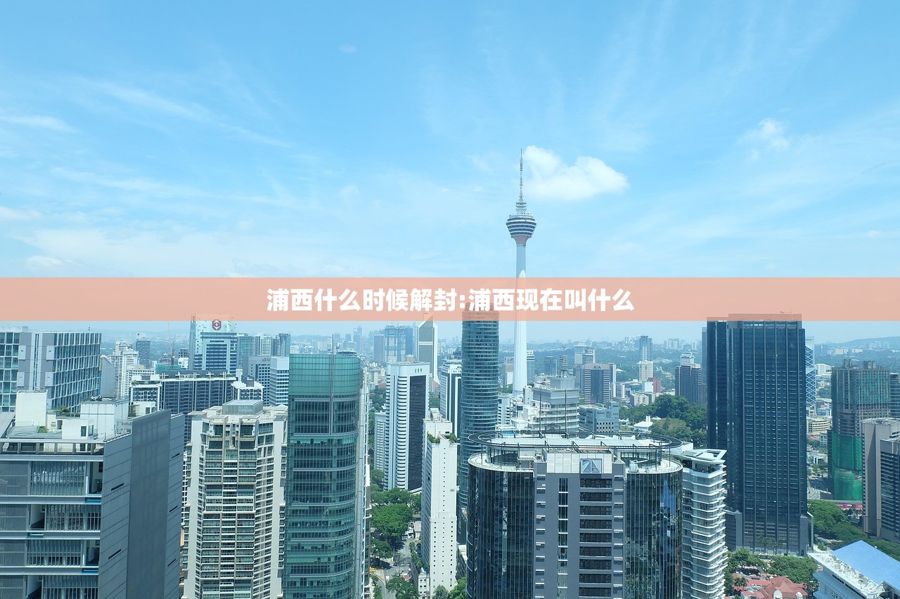 浦西什么时候解封:浦西现在叫什么