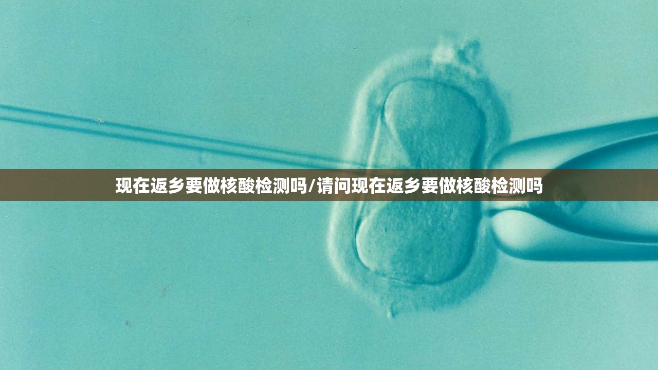 现在返乡要做核酸检测吗/请问现在返乡要做核酸检测吗