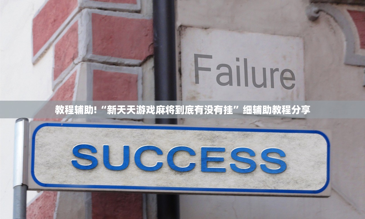 教程辅助!“新天天游戏麻将到底有没有挂”细辅助教程分享