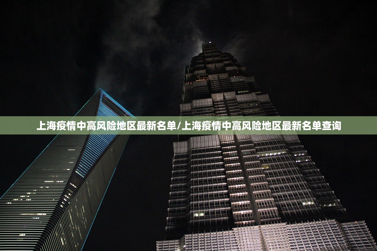 上海疫情中高风险地区最新名单/上海疫情中高风险地区最新名单查询