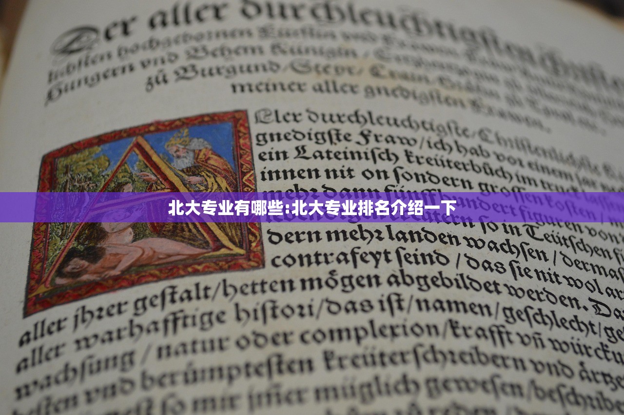 北大专业有哪些:北大专业排名介绍一下