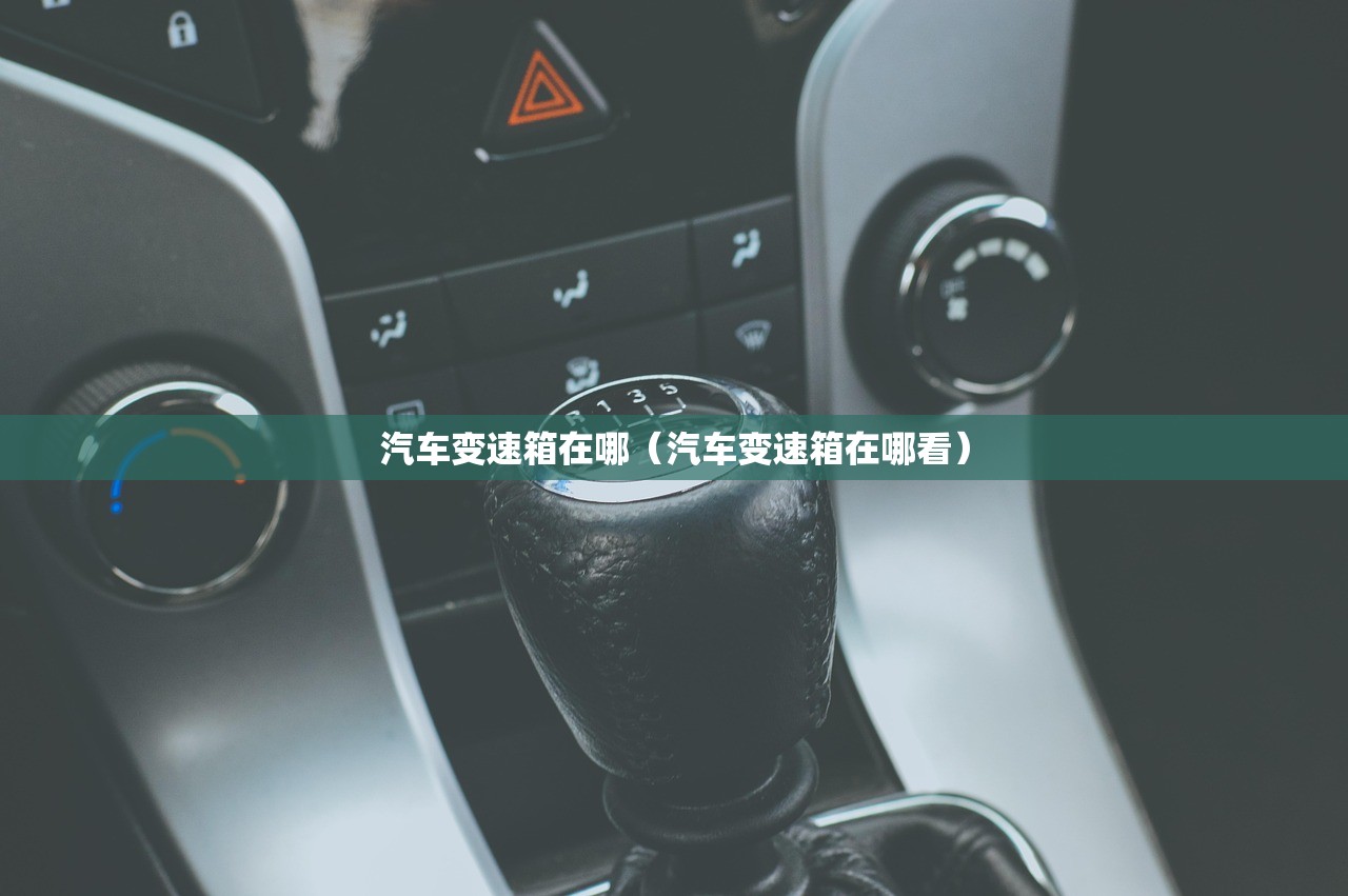 汽车变速箱在哪（汽车变速箱在哪看）