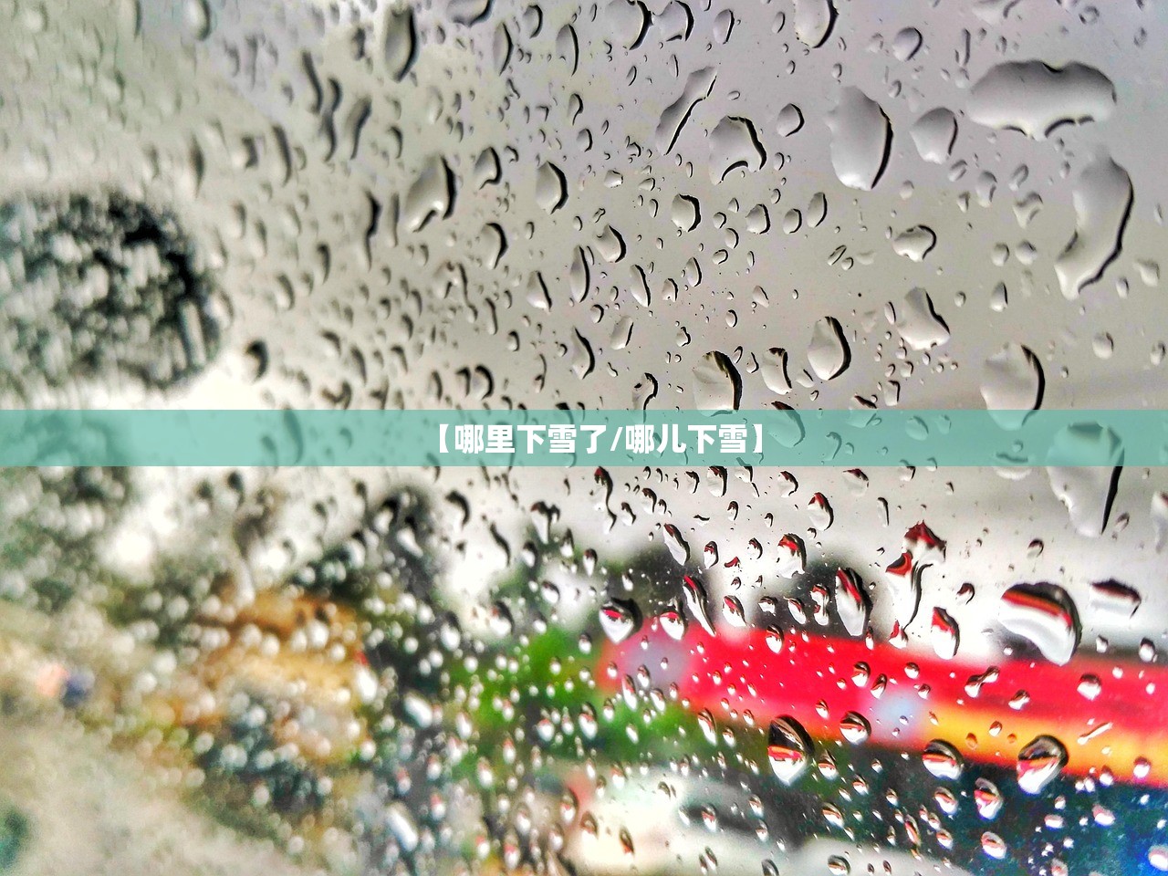 【哪里下雪了/哪儿下雪】