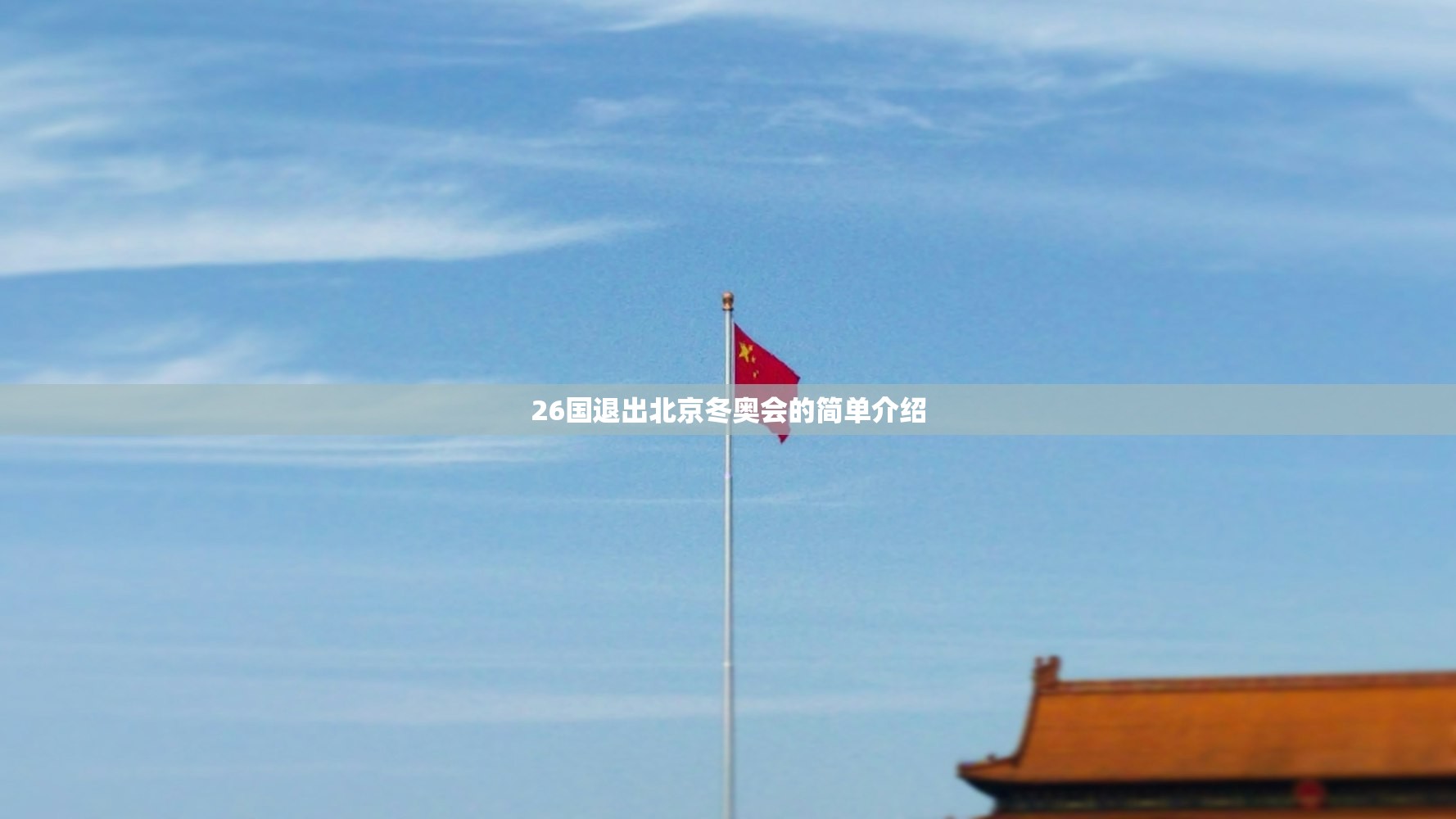 26国退出北京冬奥会的简单介绍