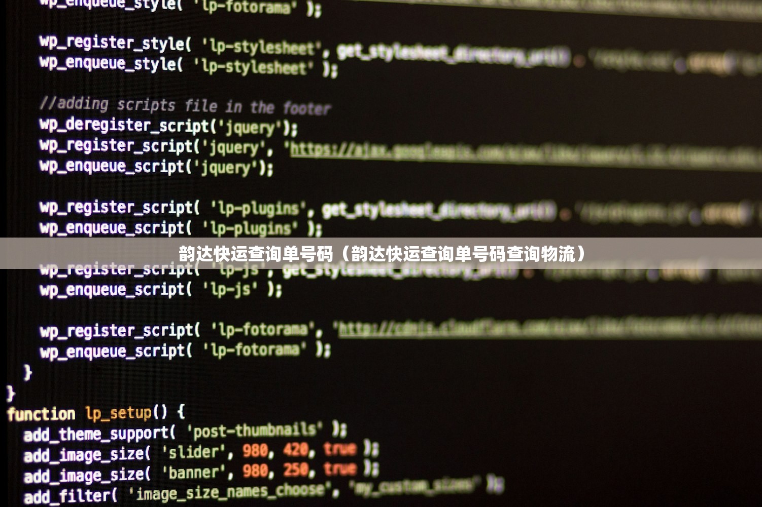 韵达快运查询单号码（韵达快运查询单号码查询物流）
