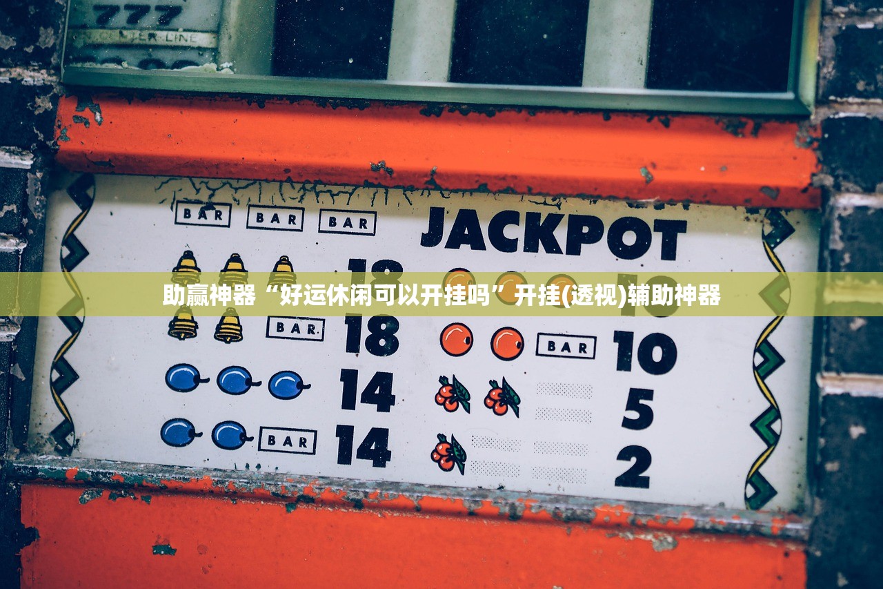 助赢神器“好运休闲可以开挂吗”开挂(透视)辅助神器
