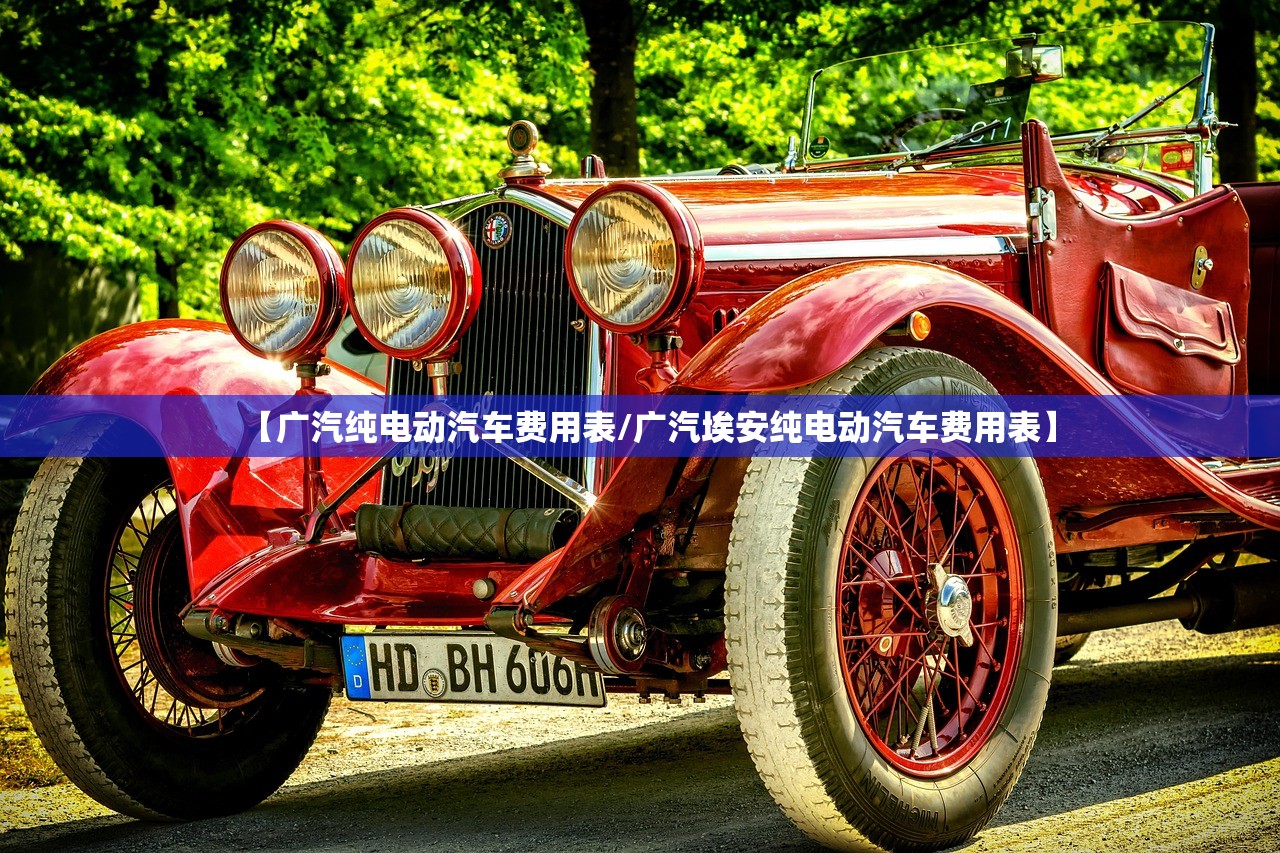 【广汽纯电动汽车费用表/广汽埃安纯电动汽车费用表】